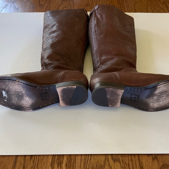 Frye Melissa Brown Leather Back Zip Riding Boots 76430/Size 8 1/2 B/WORN TWICE! - Picture 10 of 10